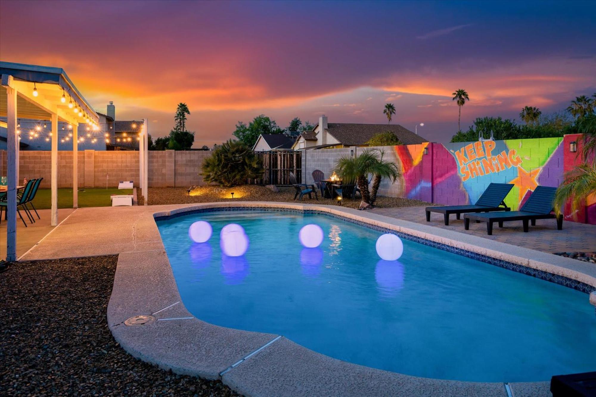 Mini Golf Fire Pit Pool Game Room Chandler Exterior foto